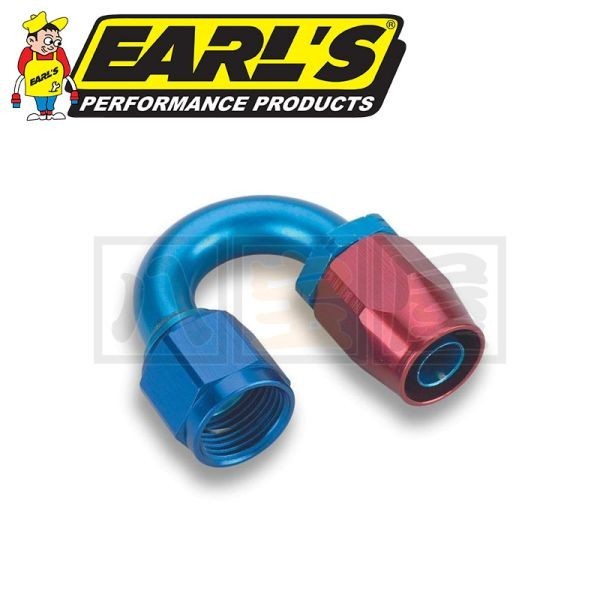 EARLS AUTO-FIT ホースエンド 180度 AN10
