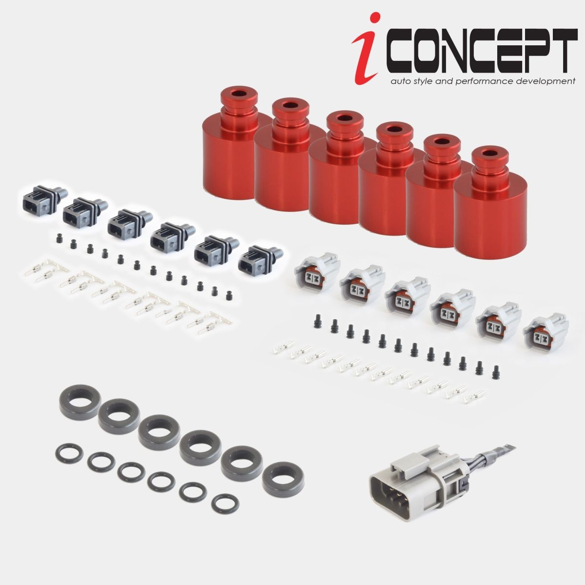 iConcept R35 VR38 インジェクター流用アダプターキットA・レッド
