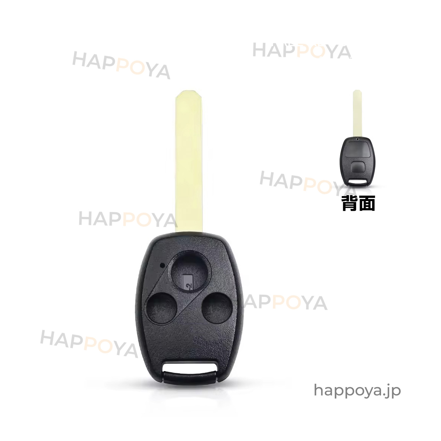 トランスポンダーキーシェル 3ボタン ブランクキー ホンダ HON66