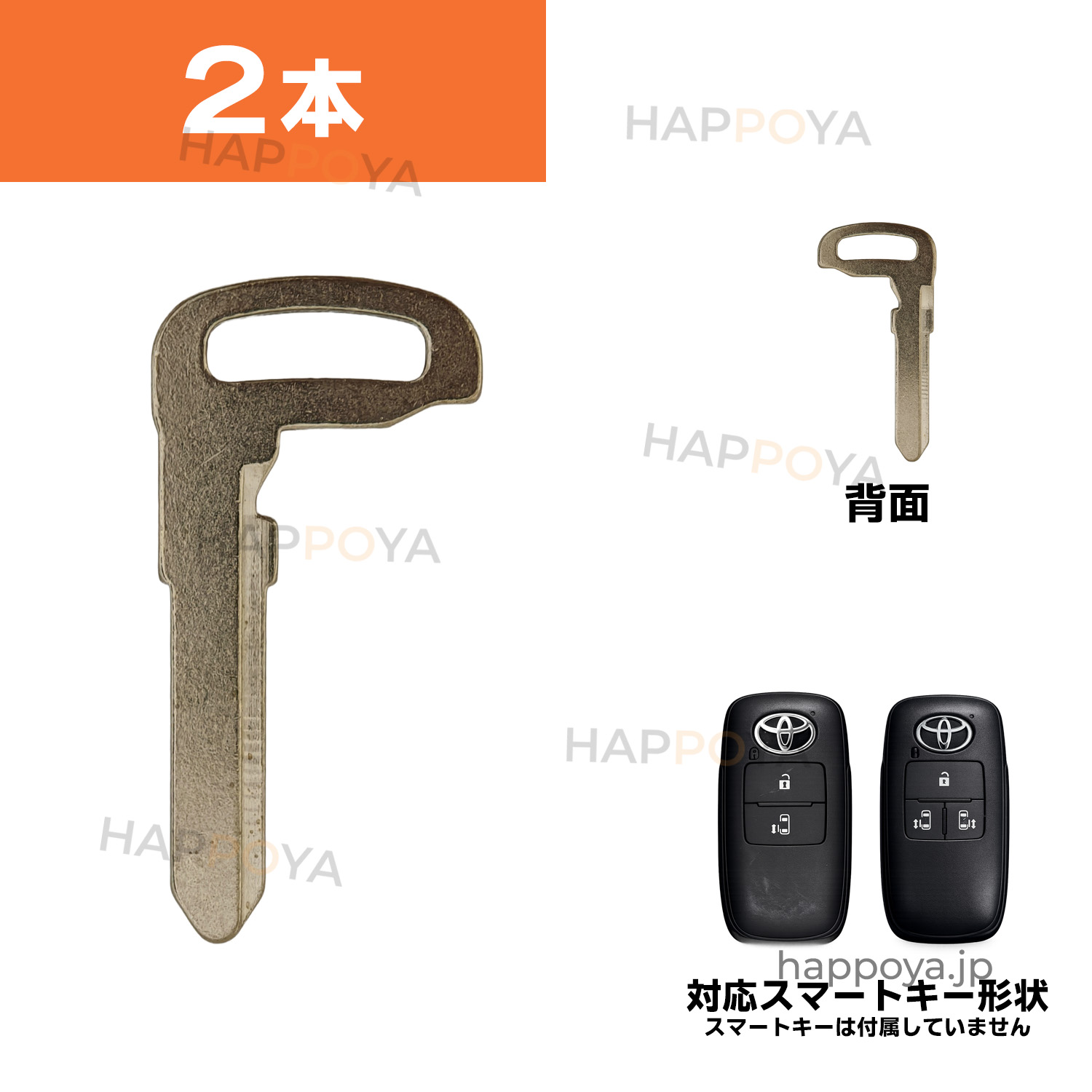 エマージェンシーキー ブランクキー T10 2本セット