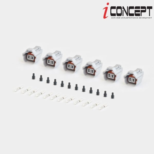 送料185円～★ デンソー インジェクター用 カプラー コネクター 端子セット DIY R32 BNR32 R33 BCNR33 R34 BNR34 R35 VR38