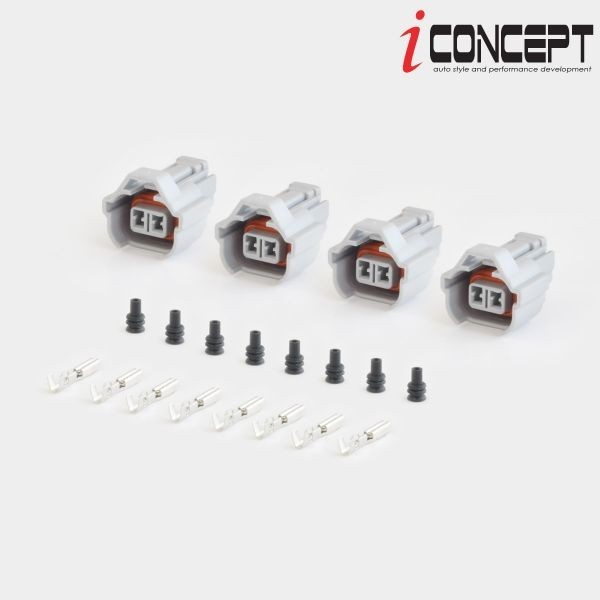 送料185円～★ デンソー R35 インジェクター用 カプラー コネクター 端子セット DIY ハーネス 180SX シルビア S13 S14 S15