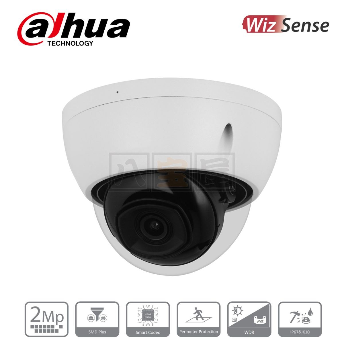 DAHUA（ダーファ）ドーム型防犯カメラ 2MP IPC-HDBW2241E-S