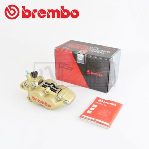 BREMBO（ブレンボ）4ピストンキャリパー P4 30/34mm 40mm ゴールド 左用